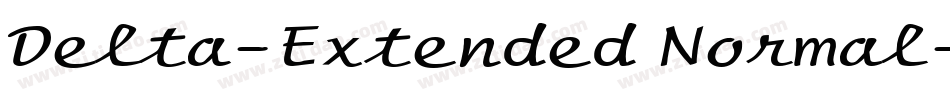 Delta-Extended Normal字体转换